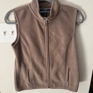 Karen Scott Tan Fleece Vest